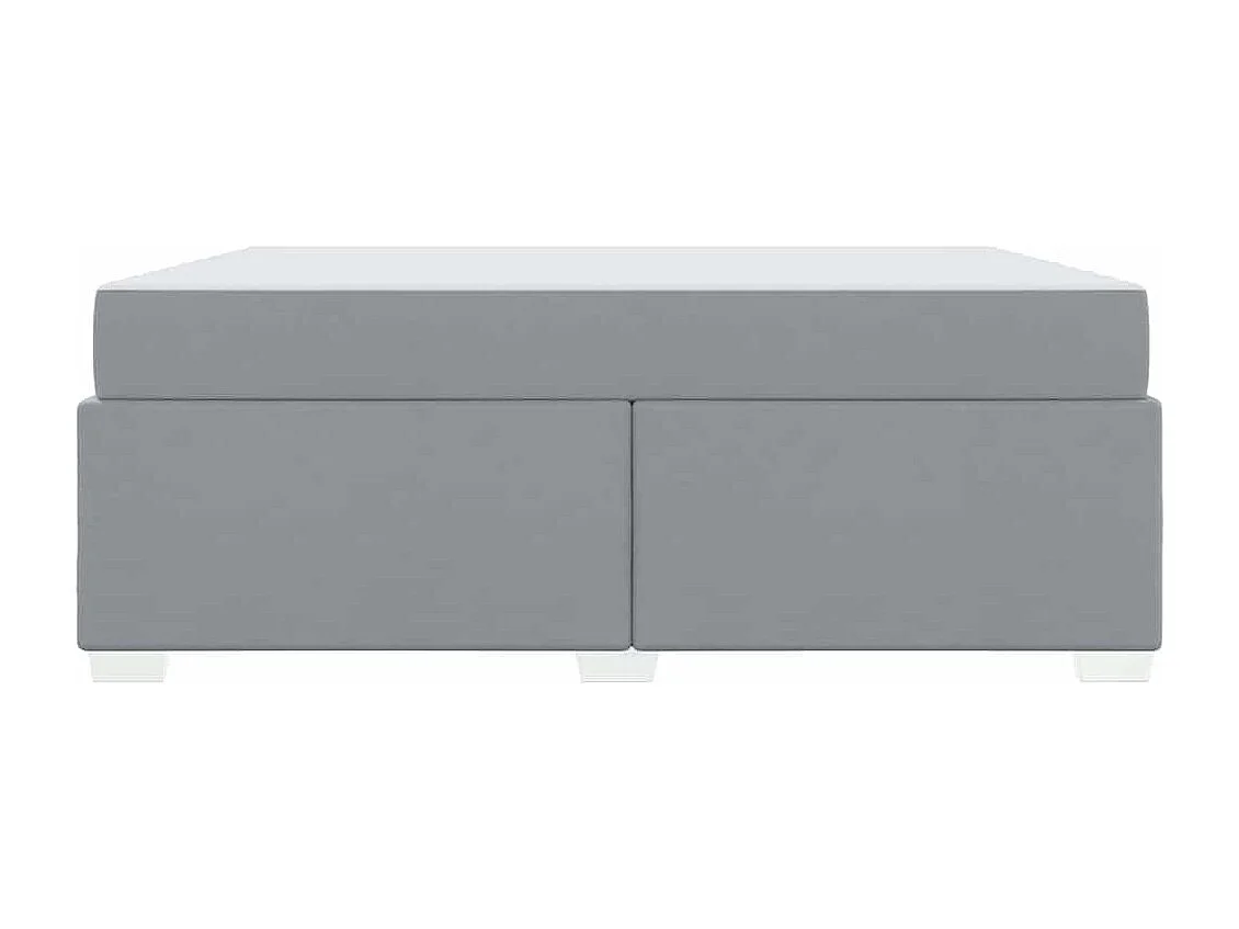 Cadre de lit Gris clair 180 x 200 cm tissu