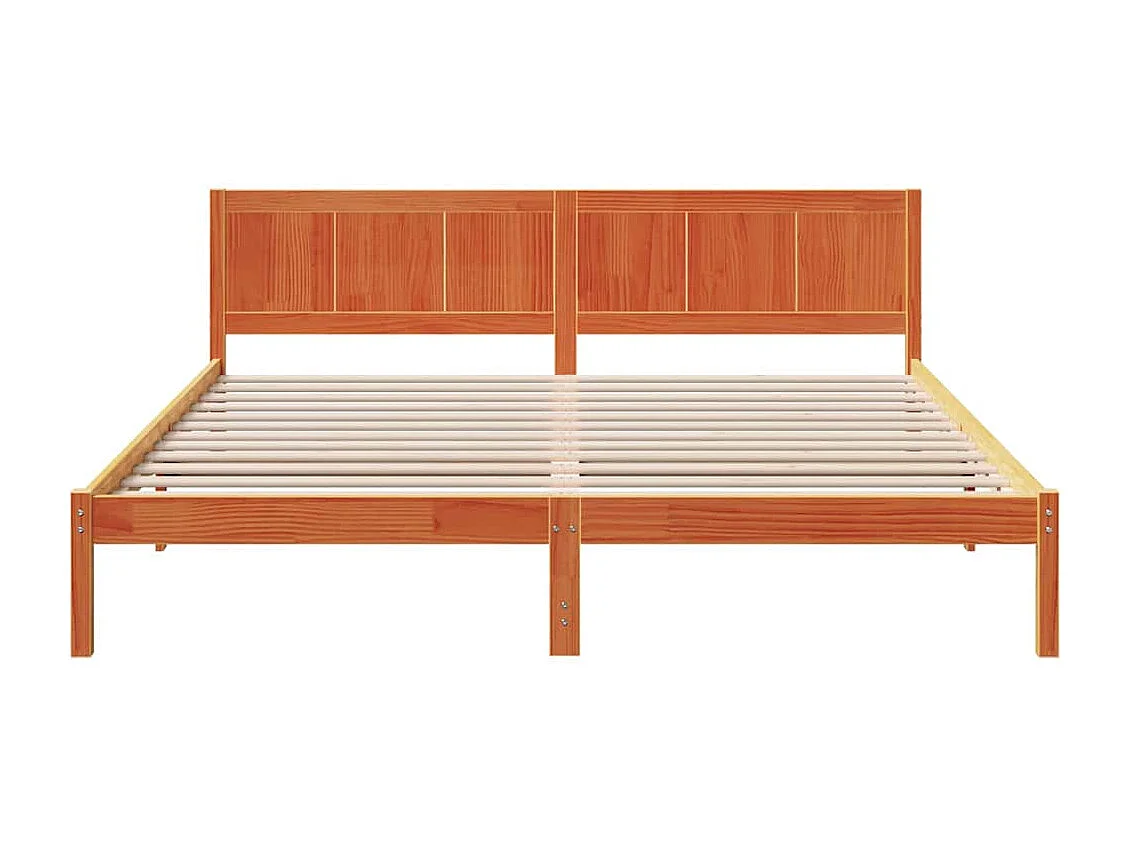 Cadre de lit Marron 180 x 200 cm Bois de pin massif
