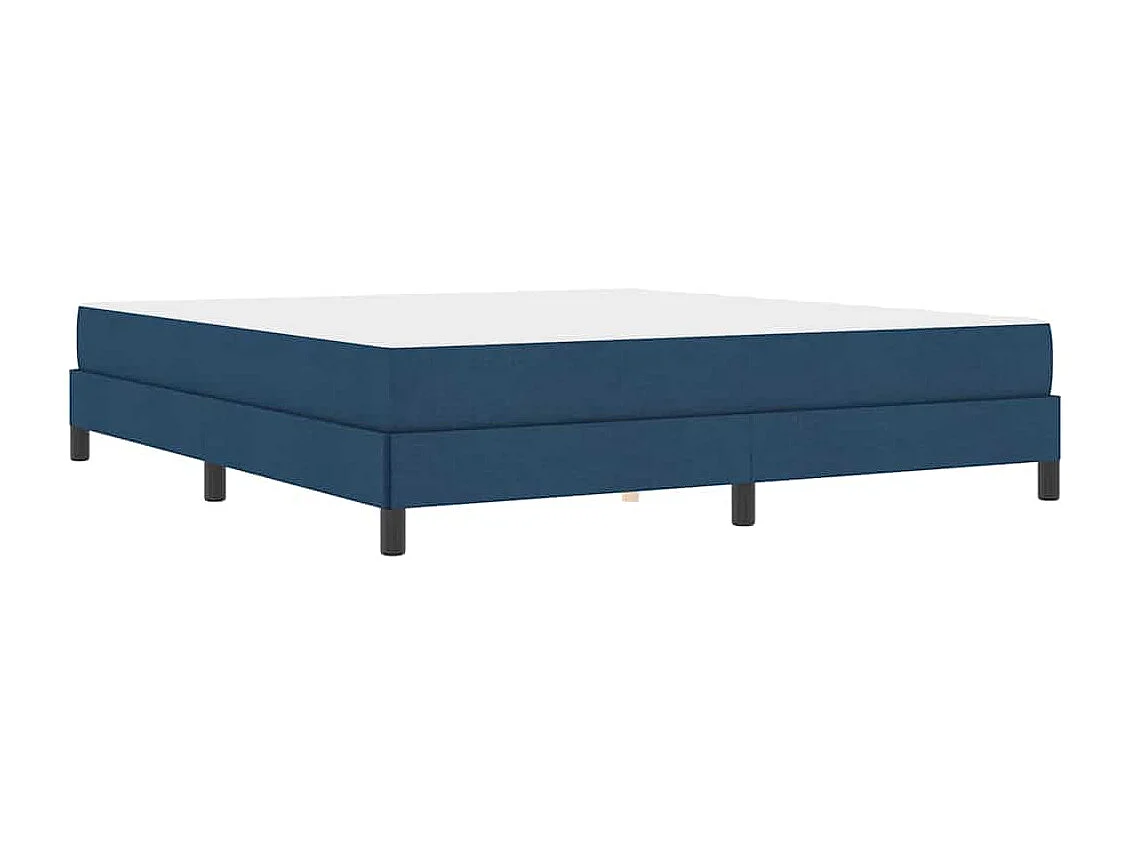 Cama Box com colchão Azul 180 x 200 cm tecido