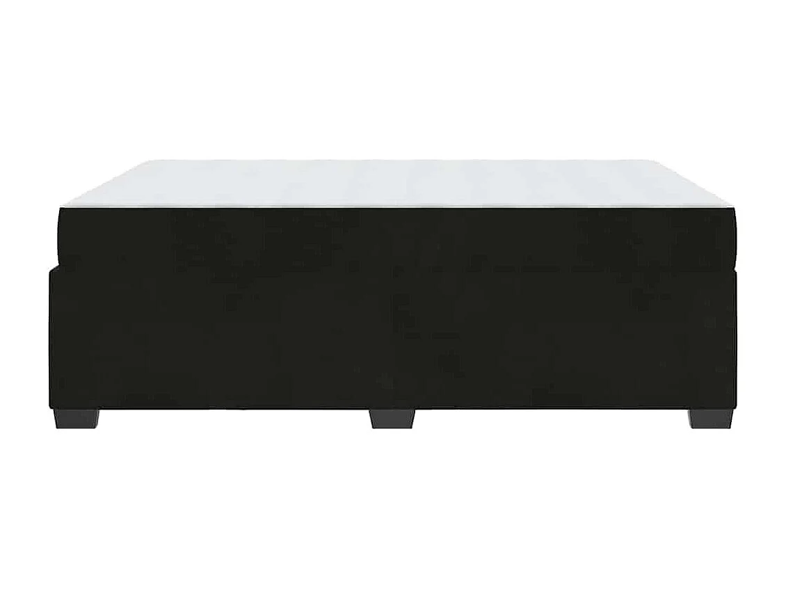 Bedframe met matras met matras Zwart 140 x 200 cm Fluweel