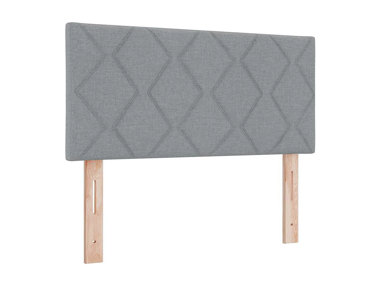Cama box spring con colchón Gris claro 90 x 190 cm tela