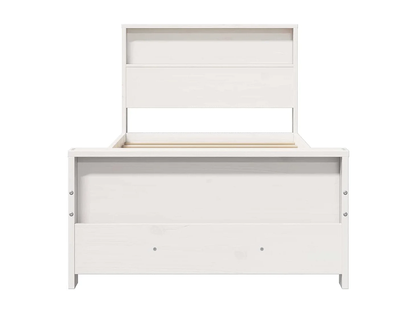 Estrutura da Cama Branco 80 x 200 cm Madeira de pinho maciça