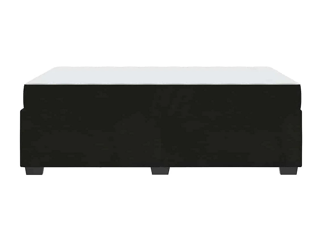 Cadre de lit avec matelas Noir 120 x 190 cm Velours