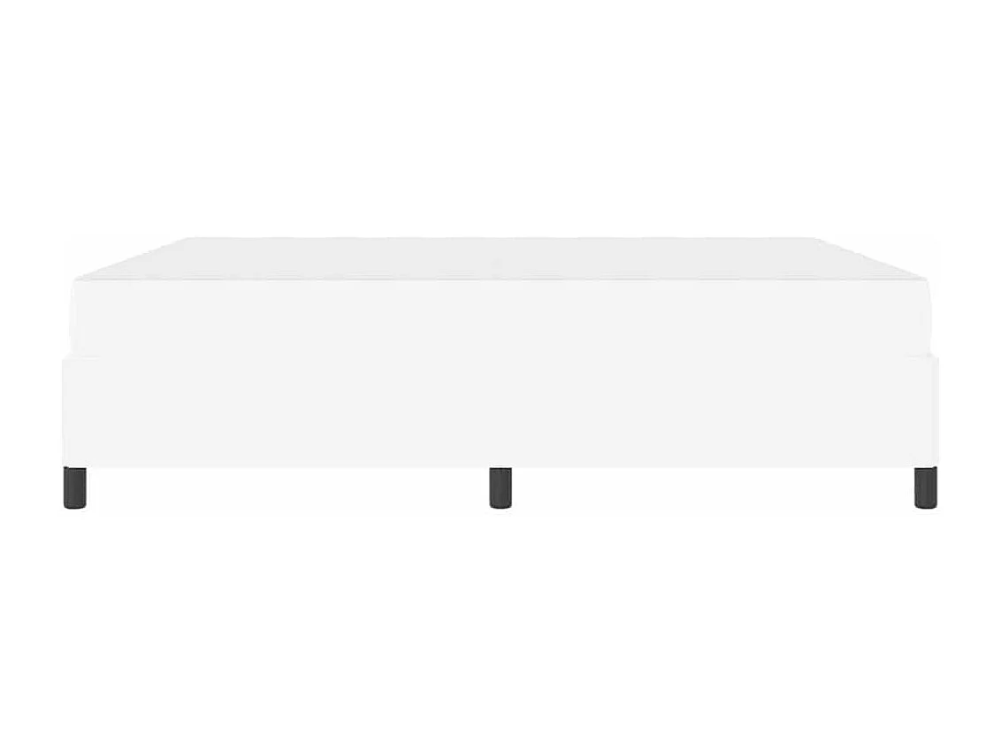 Cadre de lit avec matelas Blanc 180 x 200 cm Faux cuir