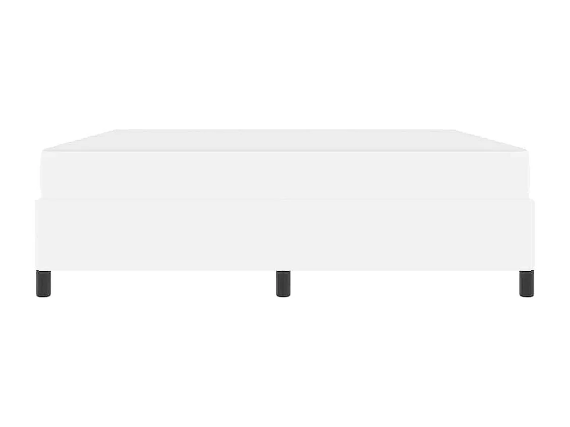 Cadre de lit avec matelas Blanc 180 x 200 cm Faux cuir