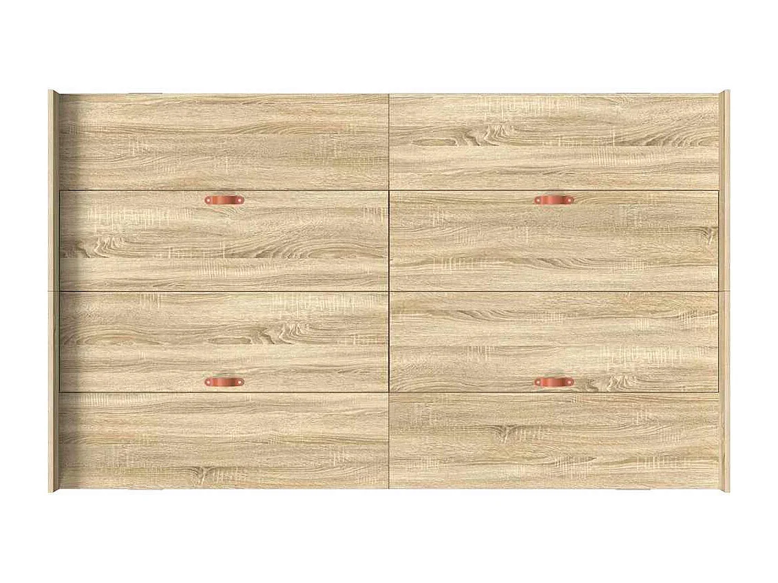 Cama con almacenamiento con cabecera Roble Sonoma 120 x 190 cm