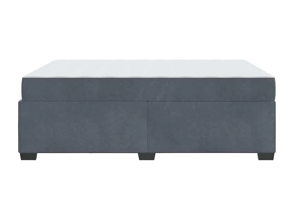 Estructura de cama con colchón Gris oscuro 140 x 200 cm