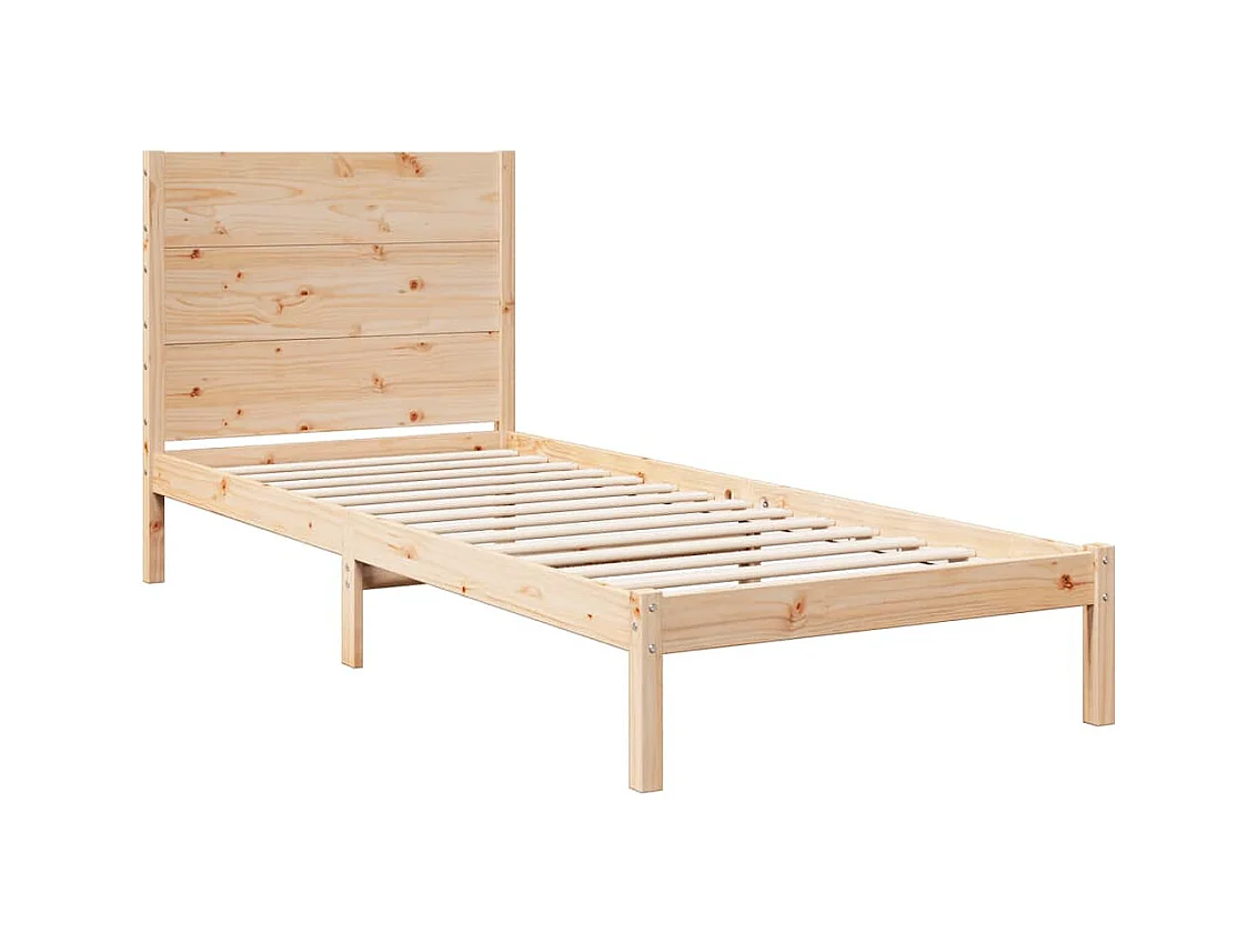 Cama extra longa sem colchão 90x220 cm madeira maciça