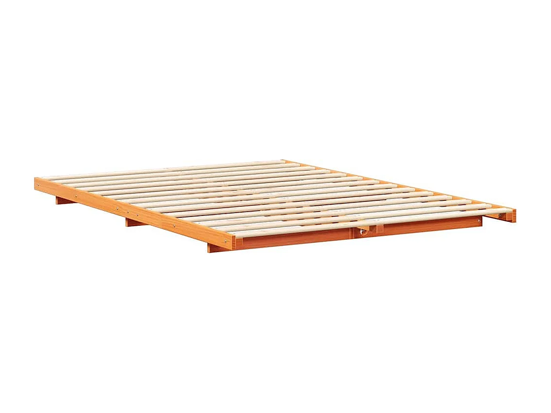 Estructura de cama Marrón cera 150 x 200 cm