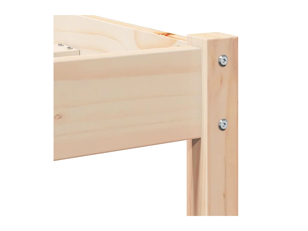 Cadre de lit Marron 220 x 140 cm Bois massif en pin