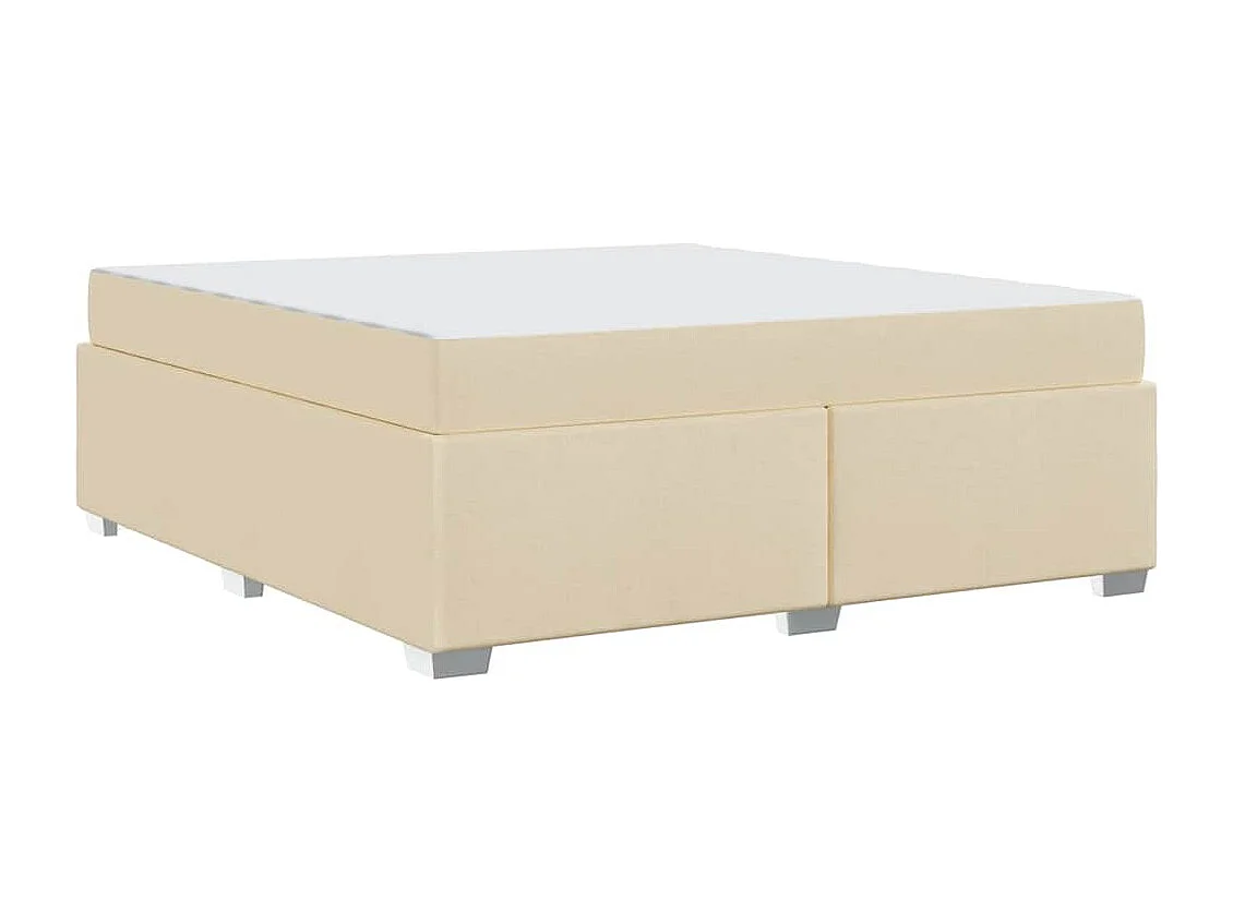 Estrutura da Cama Creme 180 x 200 cm tecido