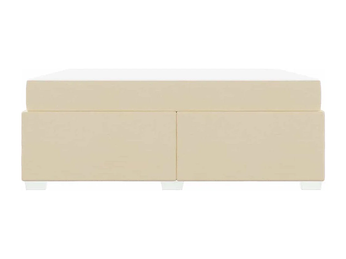 Estrutura da Cama Creme 180 x 200 cm tecido