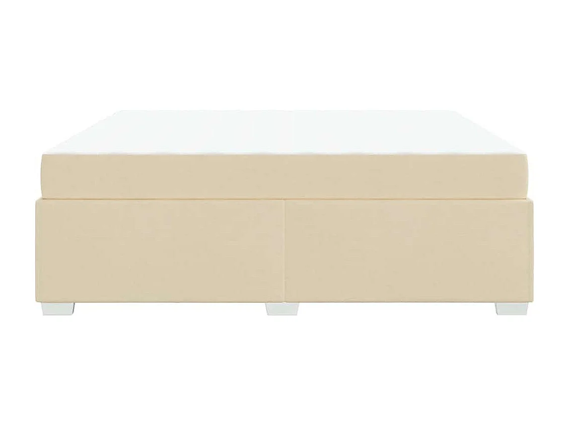 Estrutura da Cama Creme 180 x 200 cm tecido
