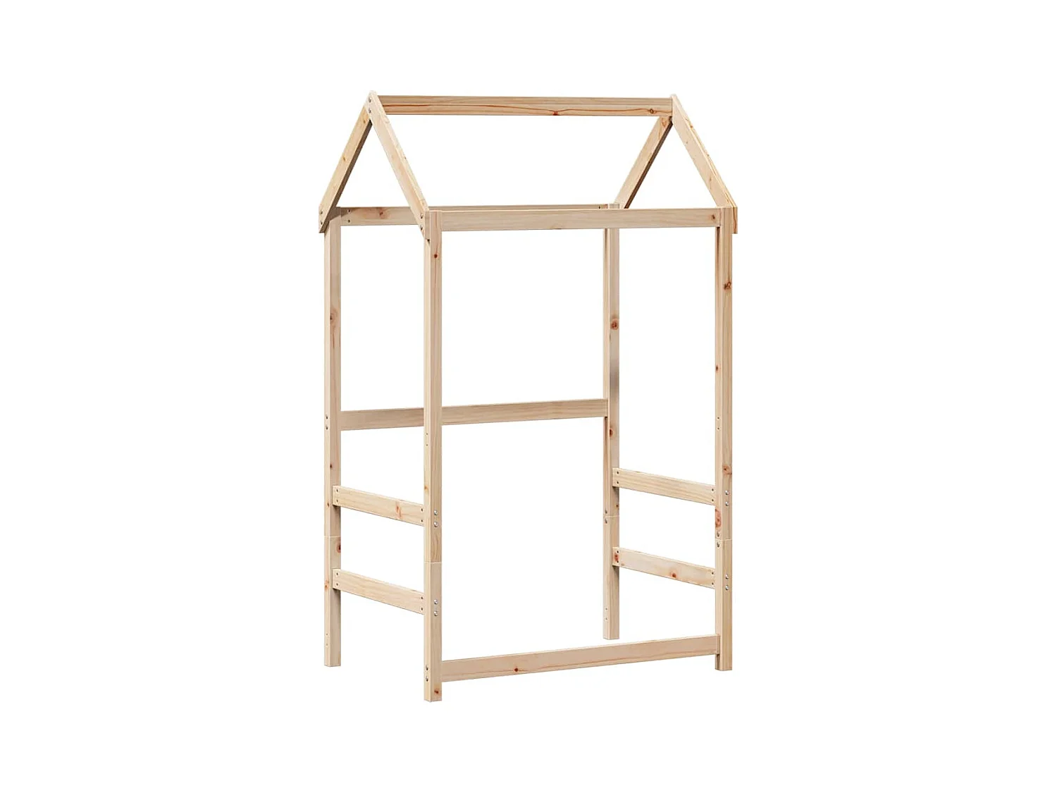 Lit de jour avec toit sans matelas 90x190 cm bois massif