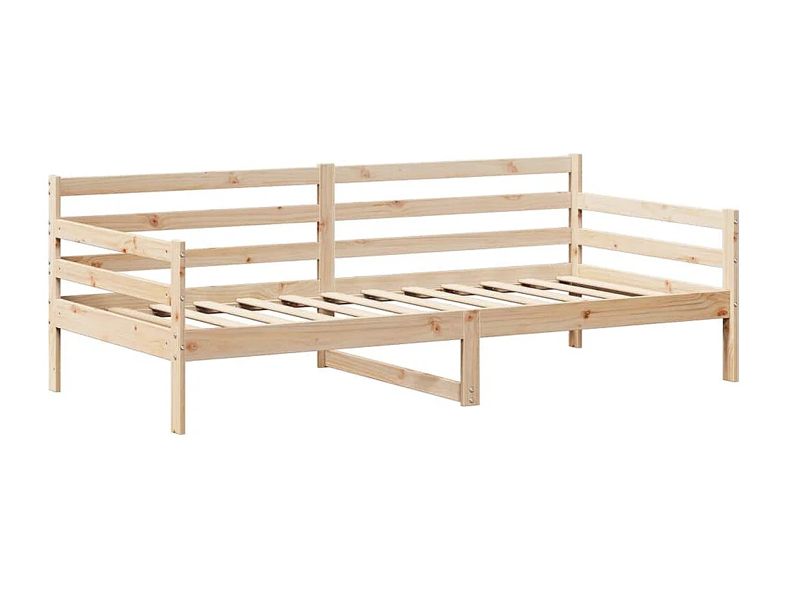 Lit de jour avec toit sans matelas 90x190 cm bois massif