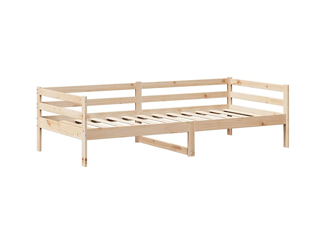 Lit de jour avec toit sans matelas 80x200 cm bois massif