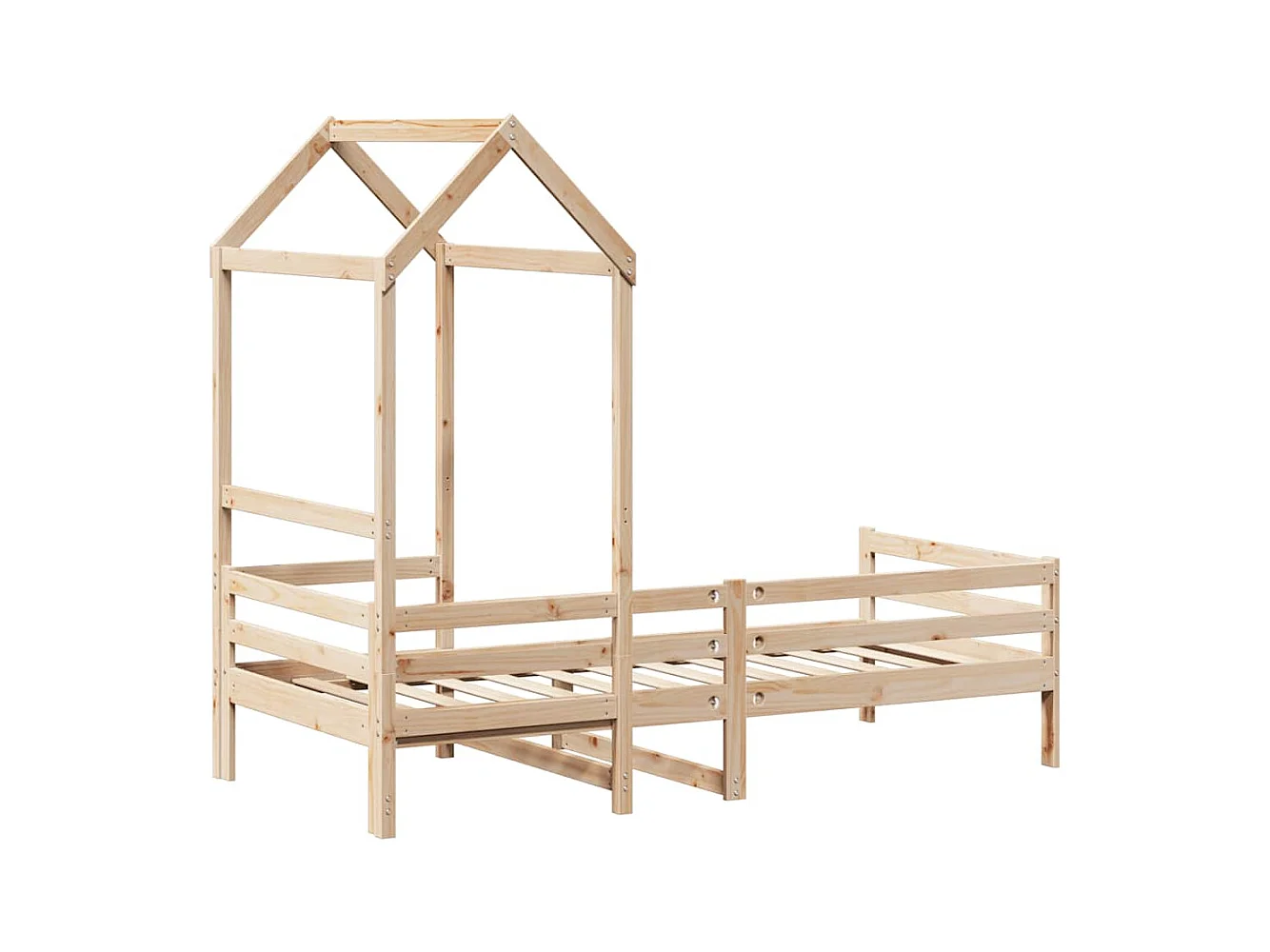 Lit de jour avec toit sans matelas 80x200 cm bois massif