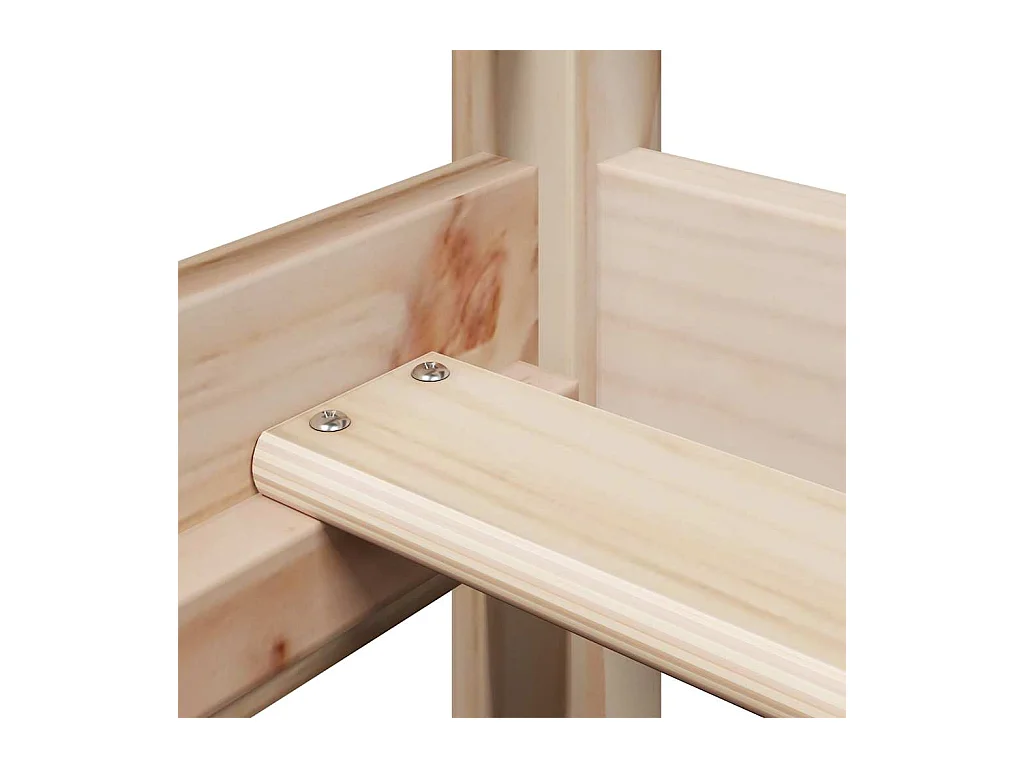 Lit de jour avec toit sans matelas 80x200 cm bois massif