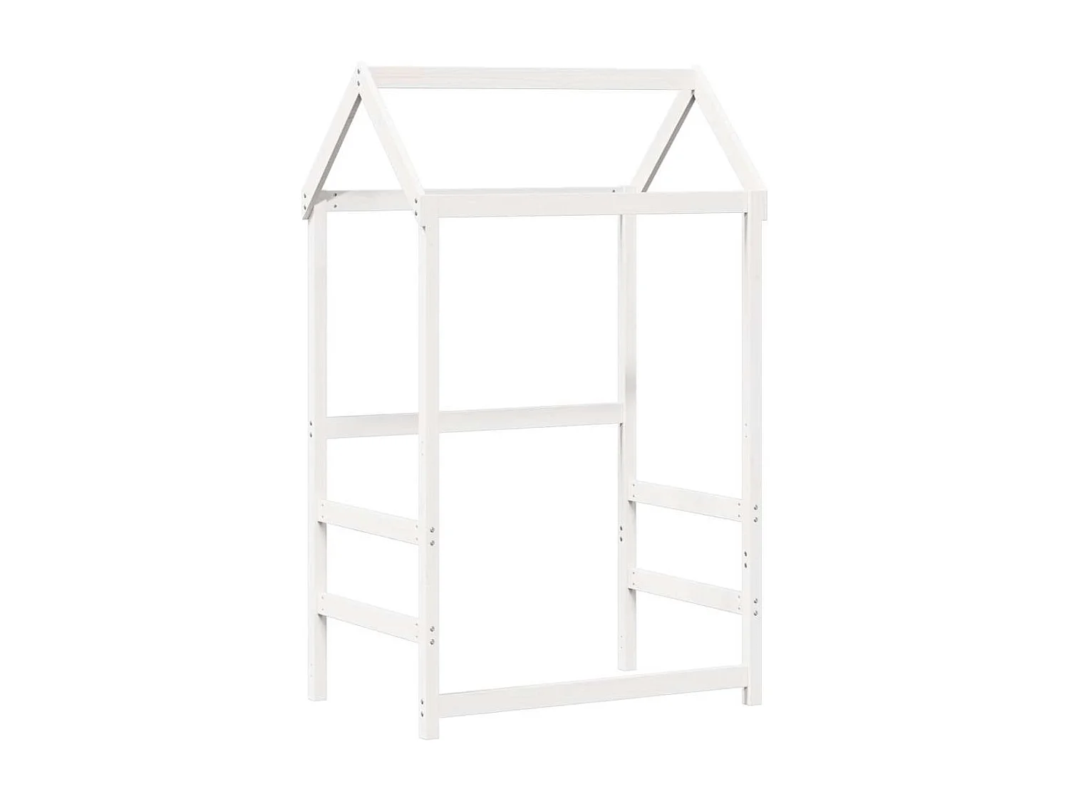 Ensemble de lit de jour et de banc et toit sans matelas blanc