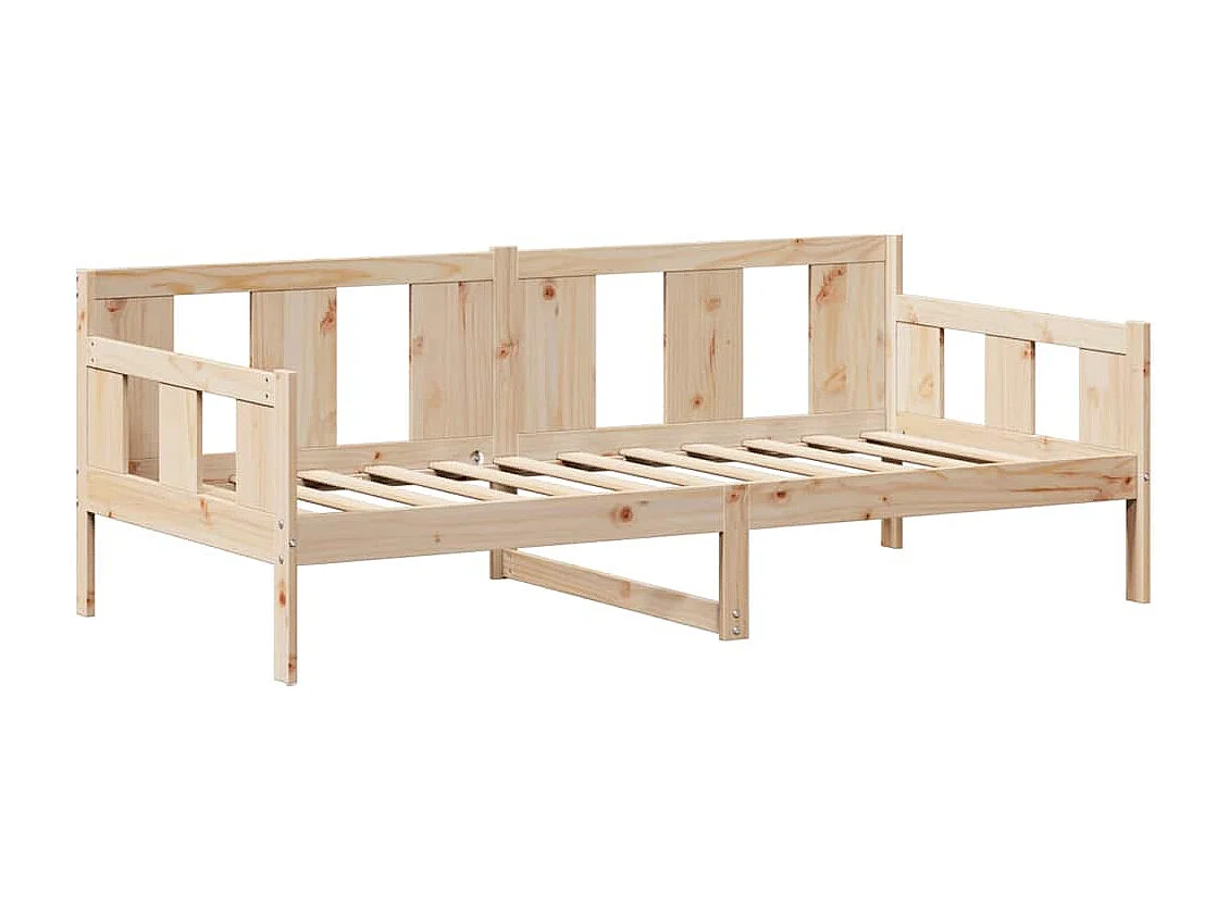 Lit de jour avec toit sans matelas 80x200 cm bois massif