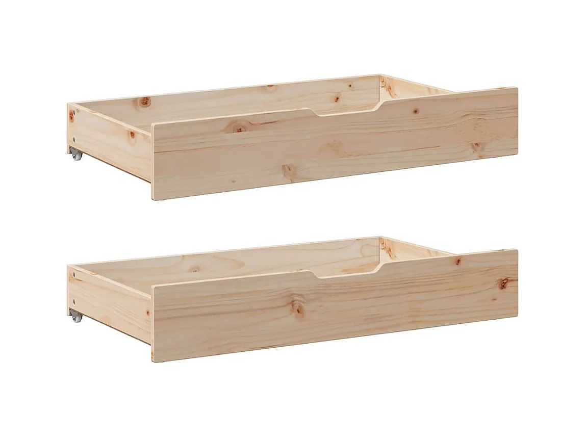 Lit de jour avec gigogne et tiroirs sans matelas 90x190 cm