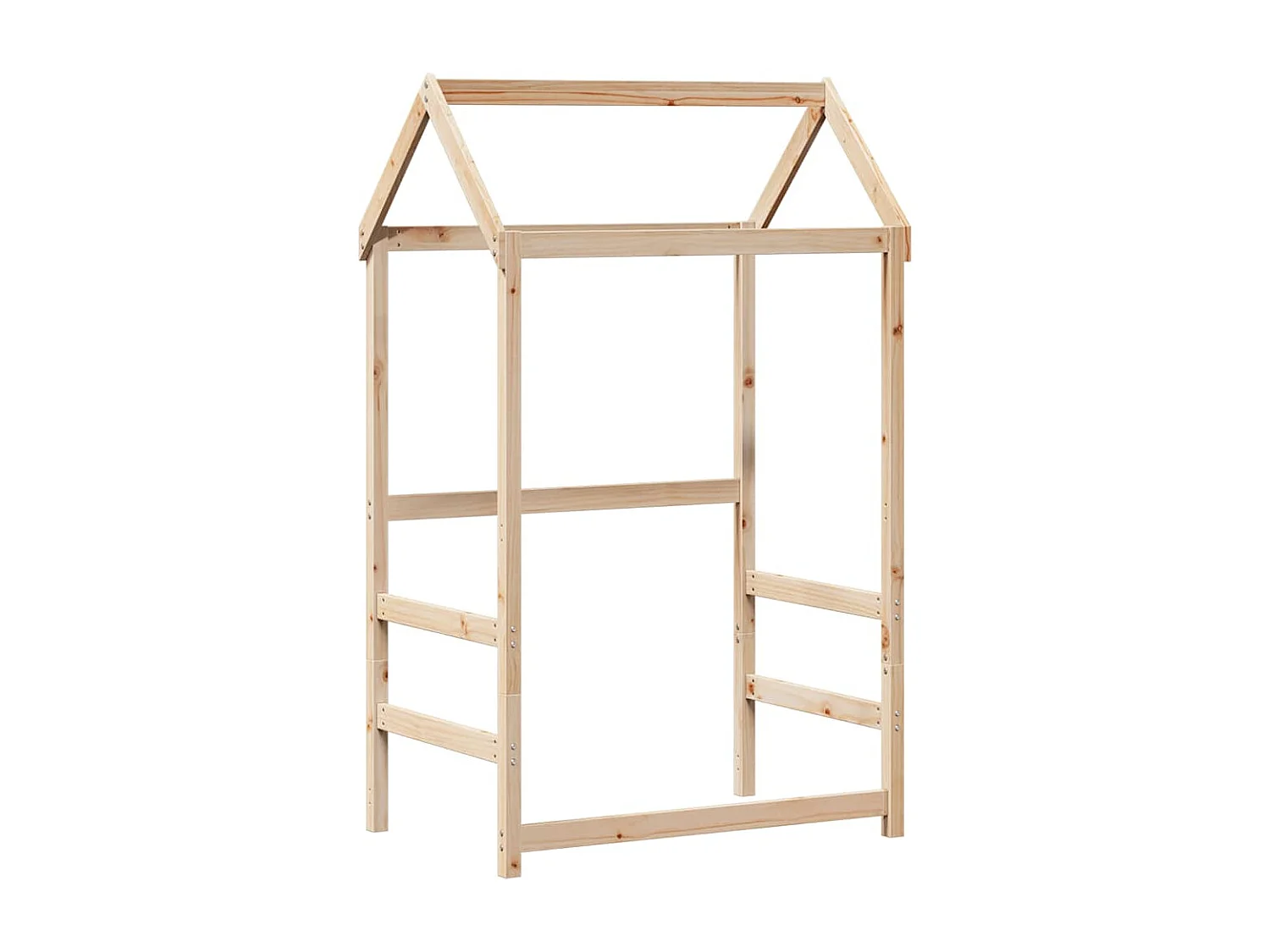 Lit de jour avec toit sans matelas 90x190 cm bois massif