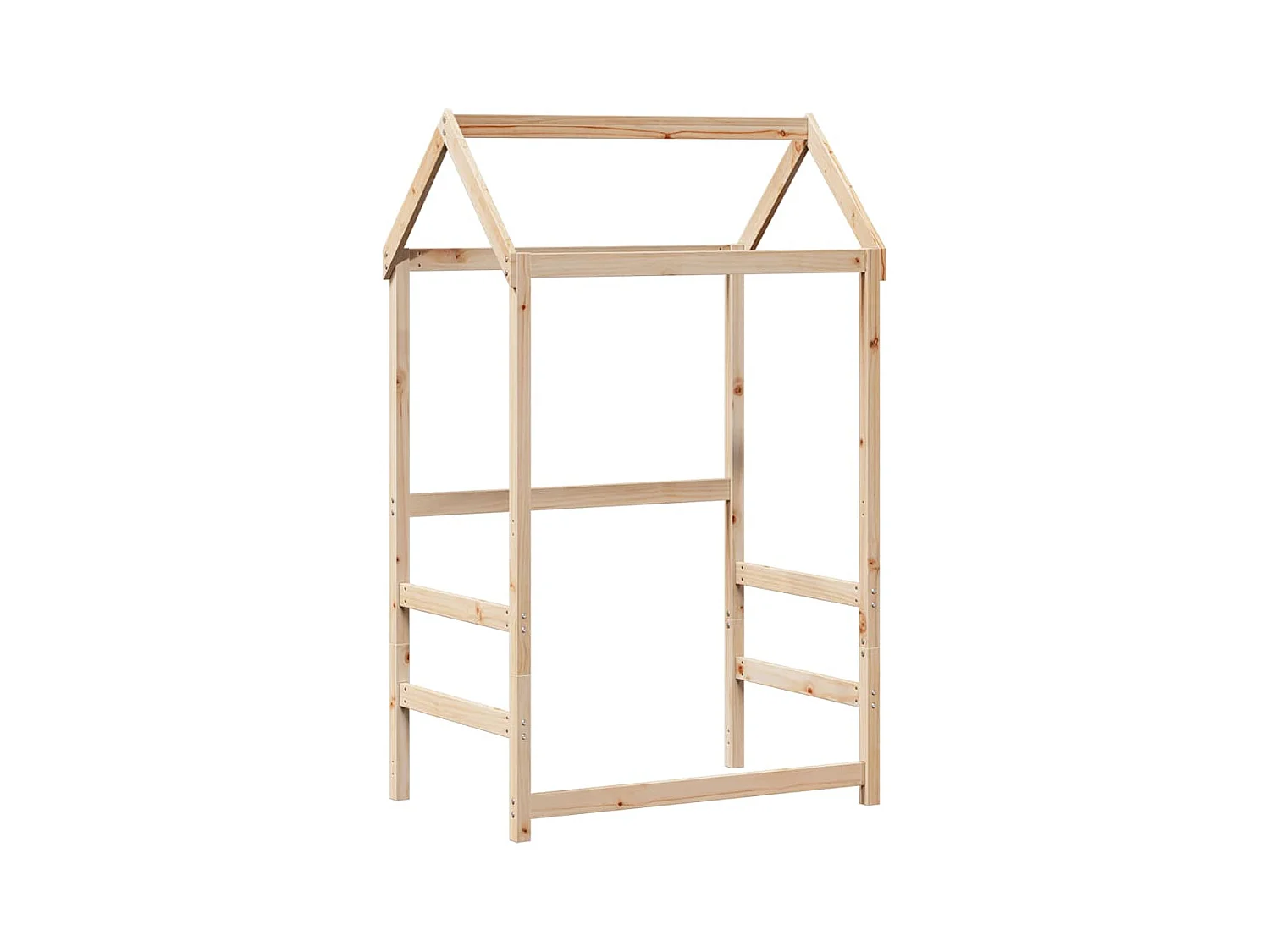 Lit de jour avec toit sans matelas 80x200 cm bois massif