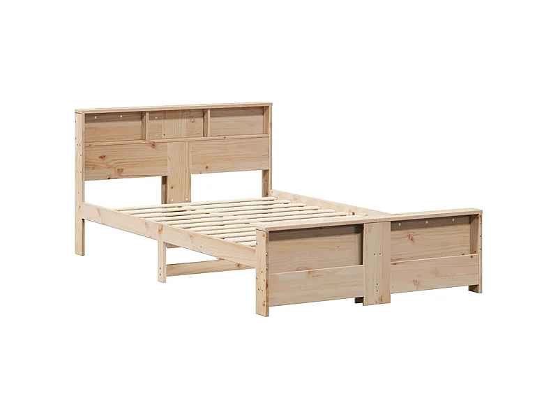 Cadre de lit Marron 120 x 190 cm Bois massif en pin