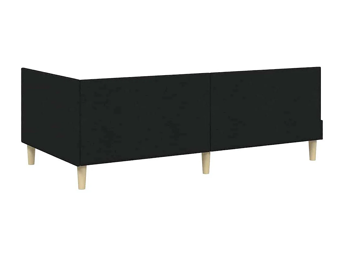 Estrutura de Cama de Canto Outros Manual Preto 100 x 200 cm