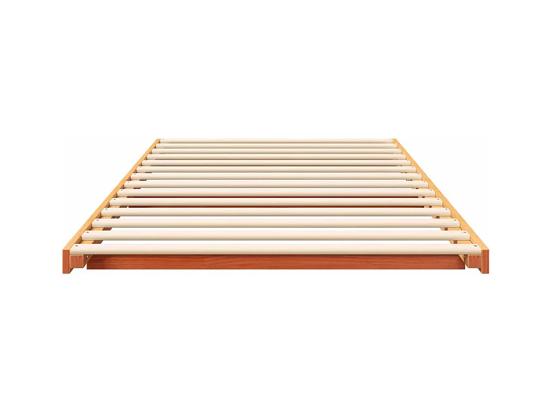 Estructura de cama Marrón cera 90 x 220 cm