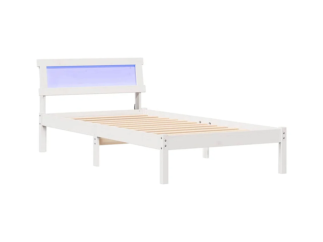 Estructura de cama 90 x 190 cm Madera maciza de pino