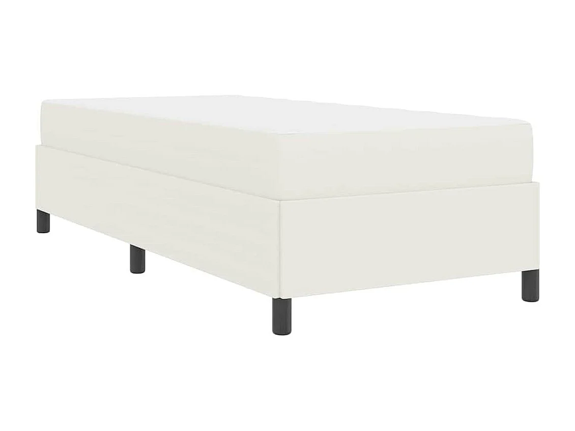 Estructura de cama Crema 100 x 200 cm Telas de pana
