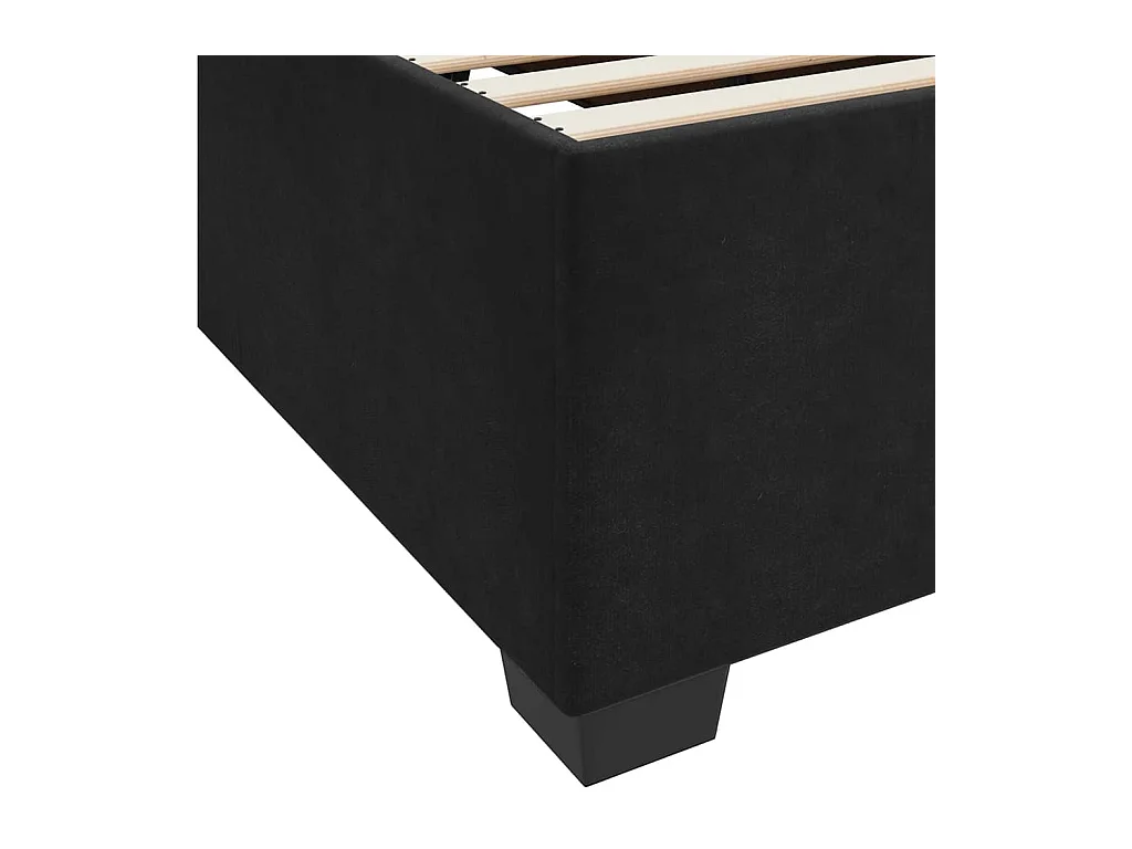 Bedframe met matras met matras Zwart 90 x 200 cm Fluweel