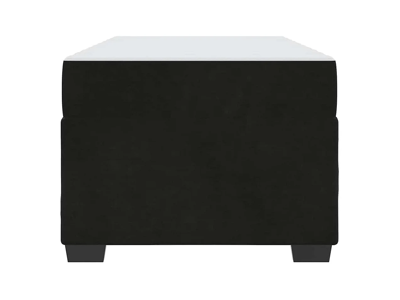 Estructura de cama con colchón Negro 90 x 200 cm Terciopelo