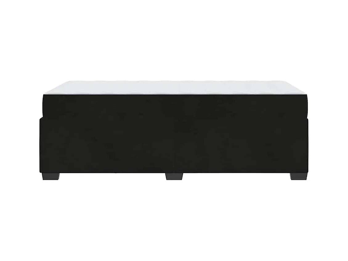 Estructura de cama con colchón Negro 90 x 200 cm Terciopelo