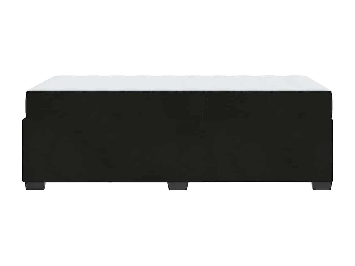 Estructura de cama con colchón Negro 90 x 200 cm Terciopelo