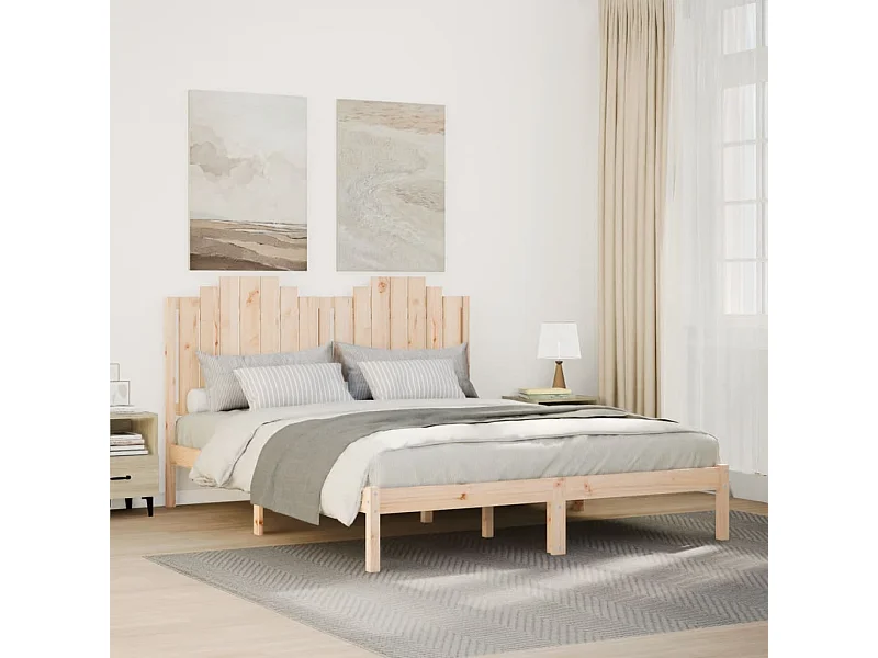 Cadre de lit extra long sans matelas 140x220 cm bois massif