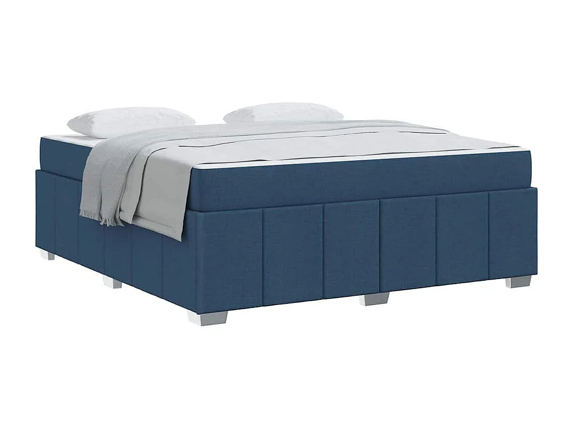 Bedframe met matras Blauw 180 x 200 cm Stof