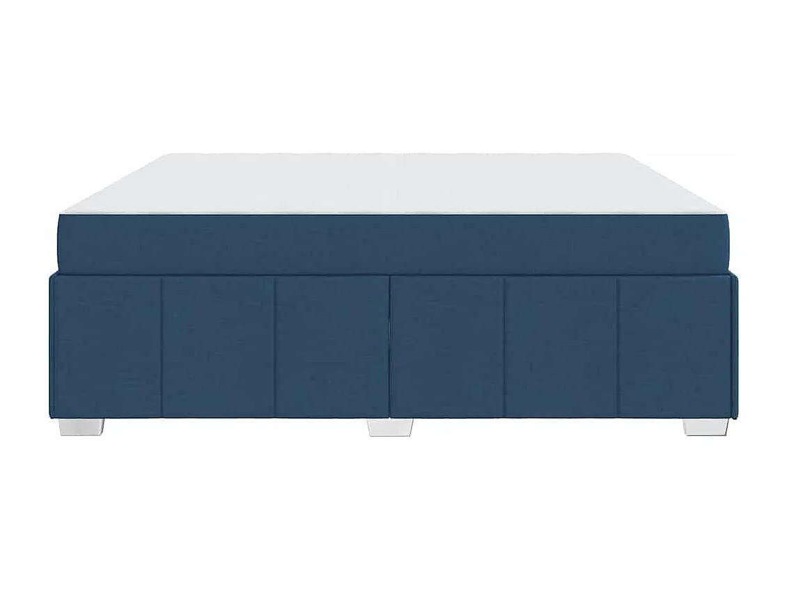 Bedframe met matras Blauw 180 x 200 cm Stof