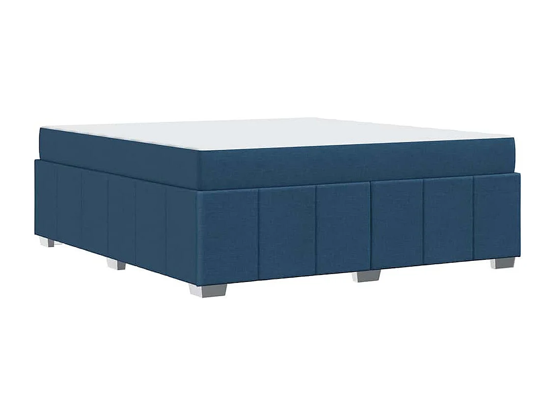Bedframe met matras Blauw 180 x 200 cm Stof