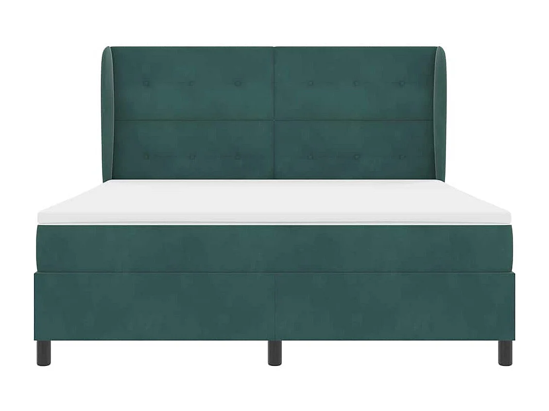 Boxspring bed met matras Donkergroen 180 x 200 cm Fluweel