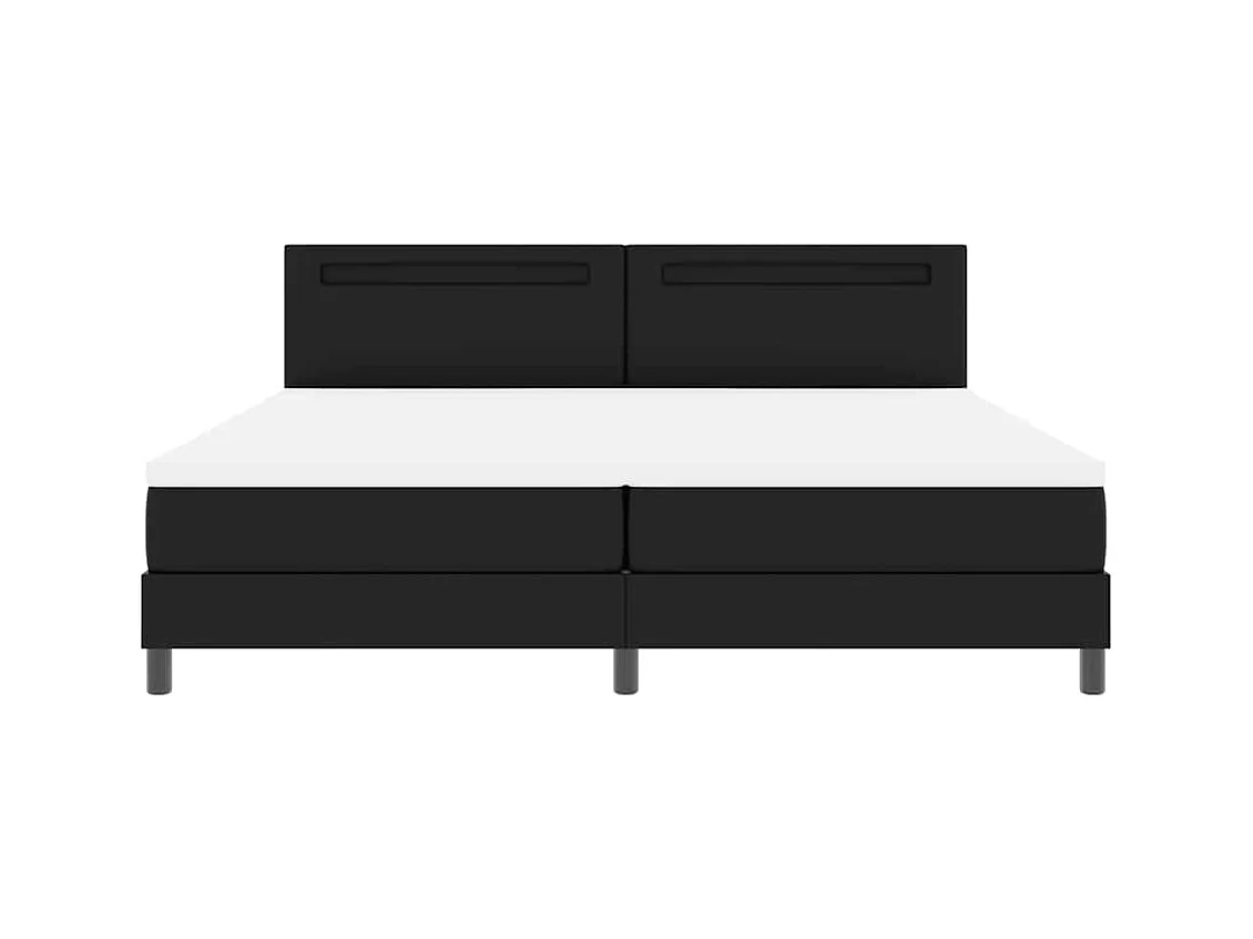 Estructura de cama con colchón con colchón Negro 200 x 200 cm