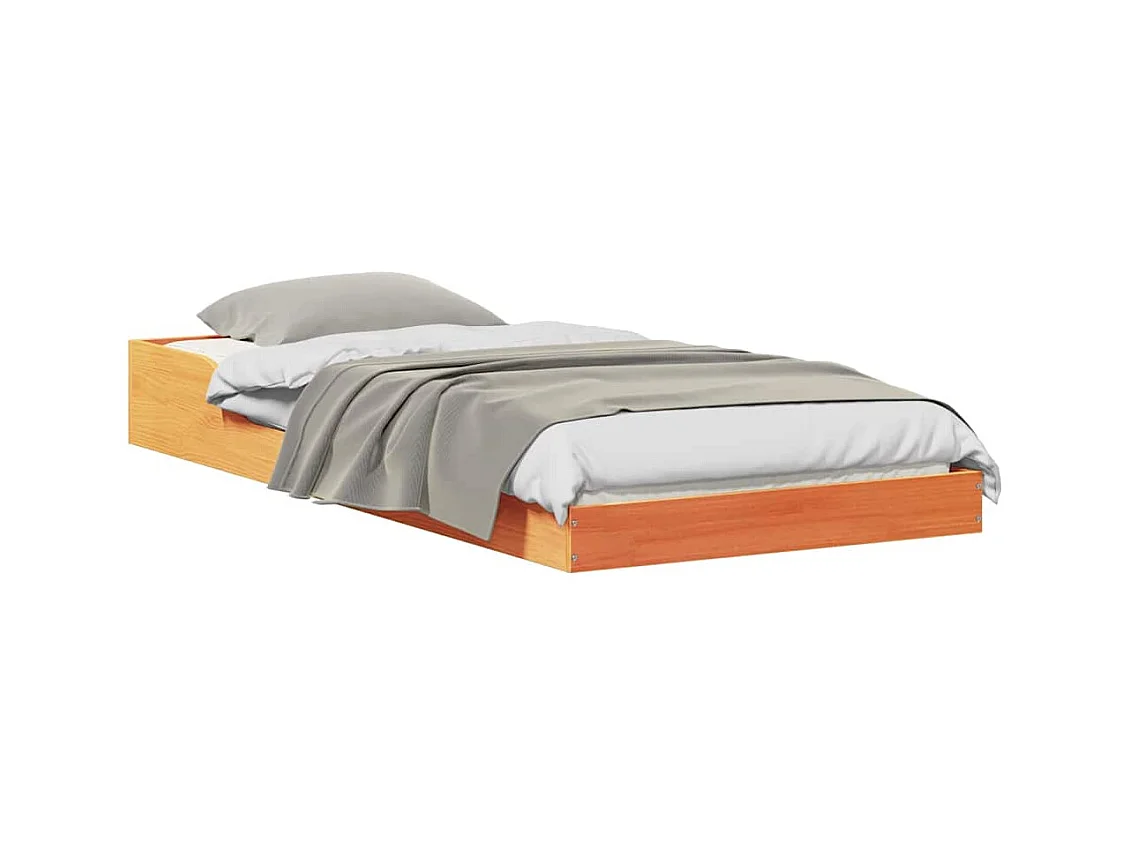 Estrutura da Cama Castanho-mel 90 x 200 cm