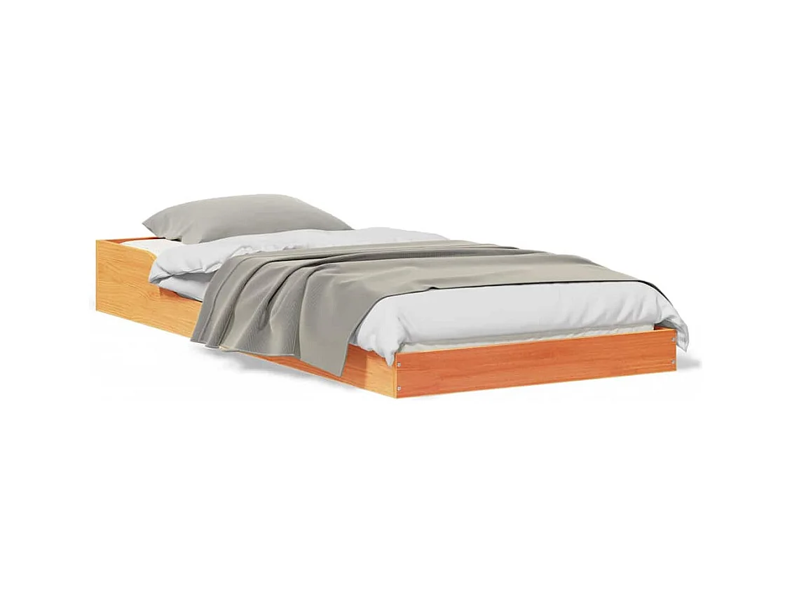 Estrutura da Cama Castanho-mel 90 x 200 cm