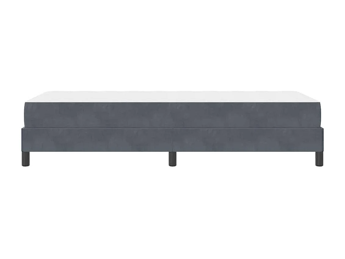 Boxspringbed met matras Donkergrijs 80 x 200 cm Fluweel
