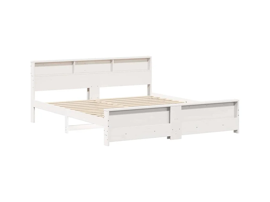 Estructura de cama Blanco 180 x 200 cm Madera maciza de pino