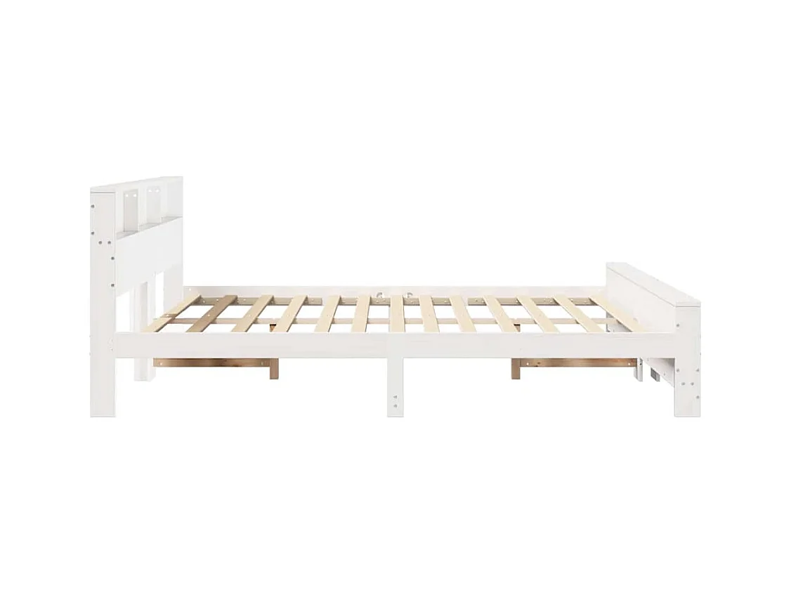 Estructura de cama Blanco 180 x 200 cm Madera maciza de pino