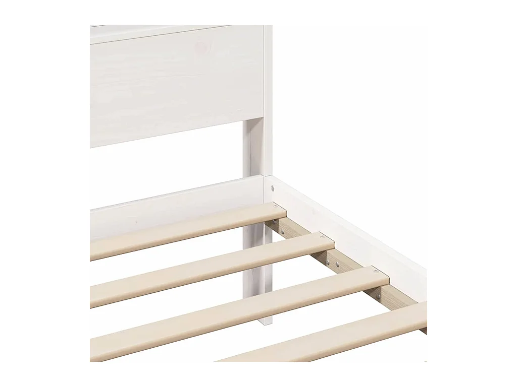 Estructura de cama Blanco 180 x 200 cm Madera maciza de pino
