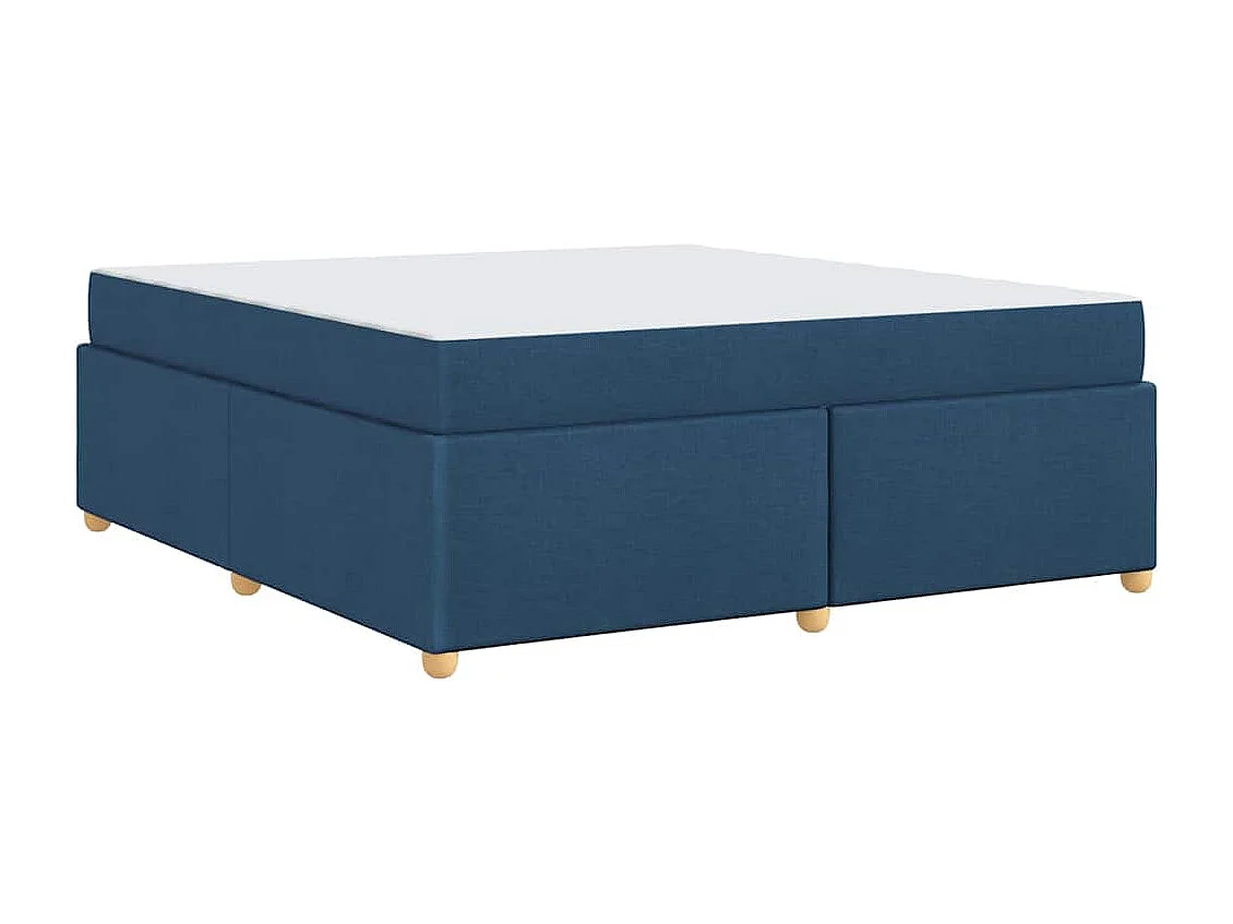 Bedframe met matras Blauw 180 x 200 cm Stof