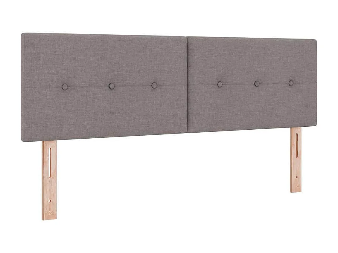 Cadre de lit avec matelas avec matelas Taupe 140 x 190 cm